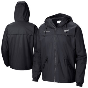 Men's Columbia  Black Los Angeles Dodgers Oroville Creek Lined Full-Zip Jacket