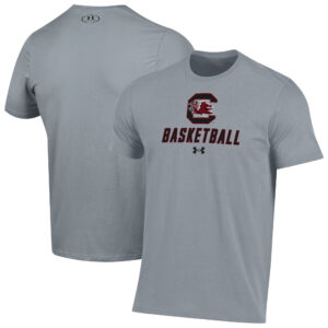 Men's Under Armour  Gray South Carolina Gamecocks Basketball Performance T-Shirt