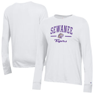 Women's Champion  White Sewanee Tigers Core Long Sleeve T-Shirt