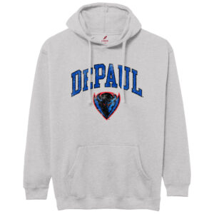 Men's League Collegiate Wear  Heather Gray DePaul Blue Demons Essentials 2.0 Fleece Pullover Hoodie