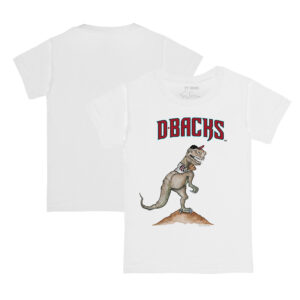 Toddler Tiny Turnip White Arizona Diamondbacks TT Rex T-Shirt