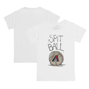 Infant Tiny Turnip White Arizona Diamondbacks Spit Ball T-Shirt