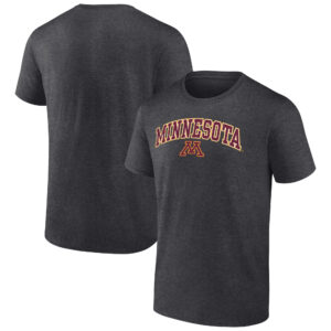 Men's Fanatics Heather Charcoal Minnesota Golden Gophers Campus T-Shirt