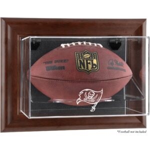 Tampa Bay Buccaneers Brown Framed Wall-Mountable Football Display Case