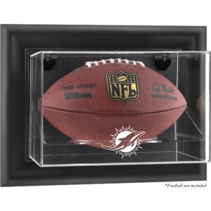 Miami Dolphins (2013-Present) Black Framed Wall-Mountable Football Case