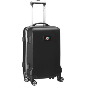 Black Miami Dolphins 20" 8-Wheel Hardcase Spinner Carry-On
