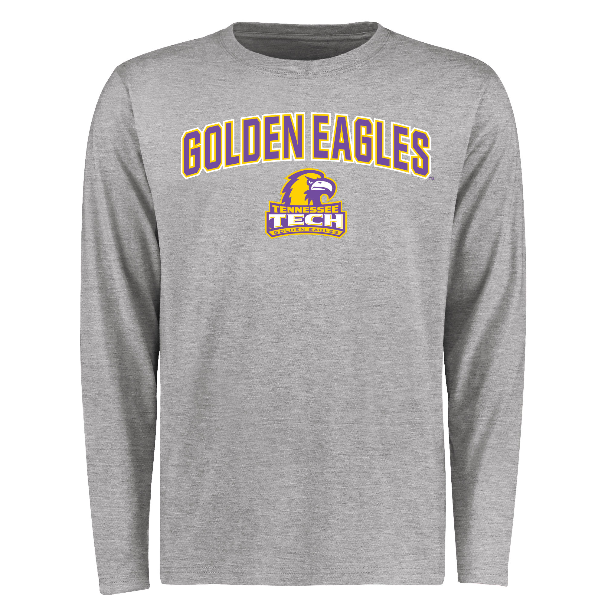 Men's Ash Tennessee Tech Golden Eagles Proud Mascot Long Sleeve T-Shirt - Image 2