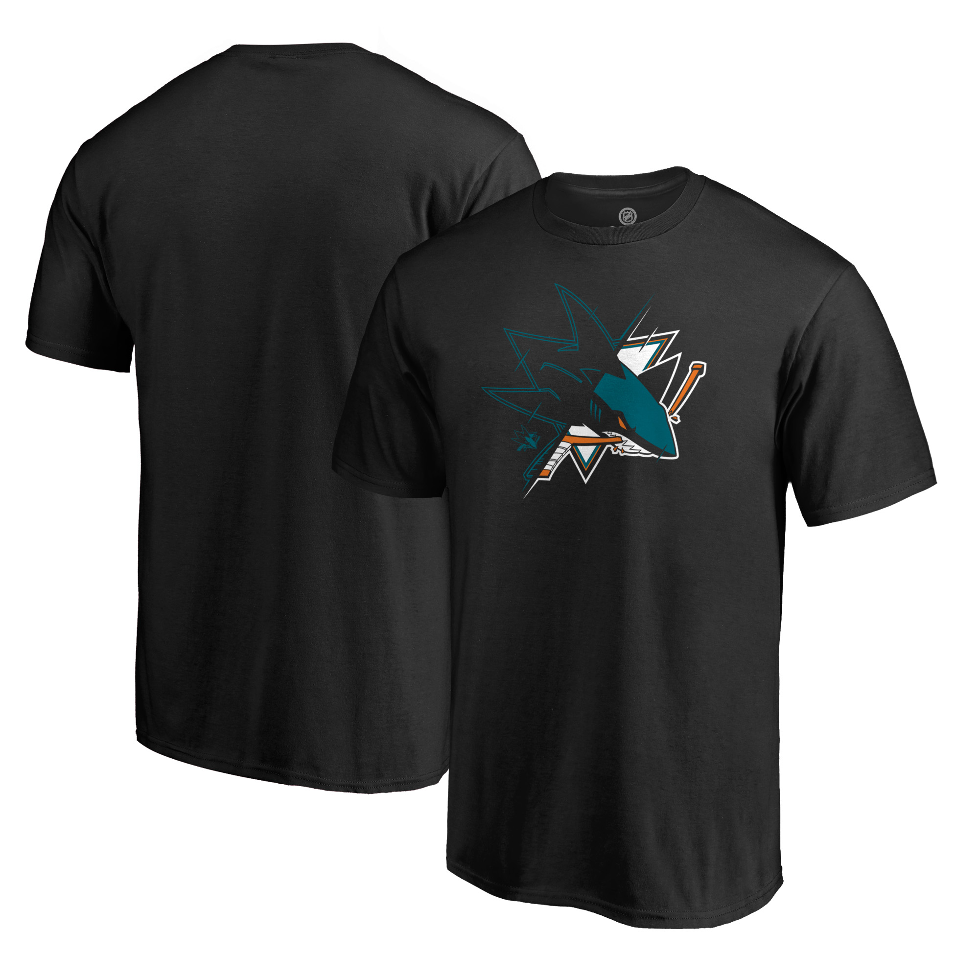 Men's Black San Jose Sharks X-Ray T-Shirt - Image 2