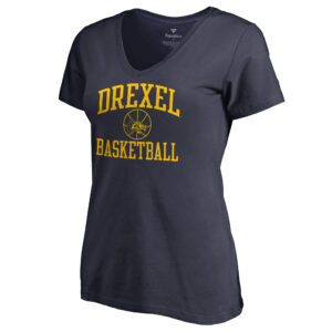 Women's Navy Drexel Dragons In Bounds V-Neck T-Shirt