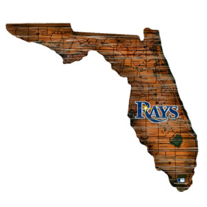Tampa Bay Rays 12'' Road Map State Cutout Sign
