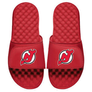 Men's ISlide Red New Jersey Devils Primary Logo Slide Sandals