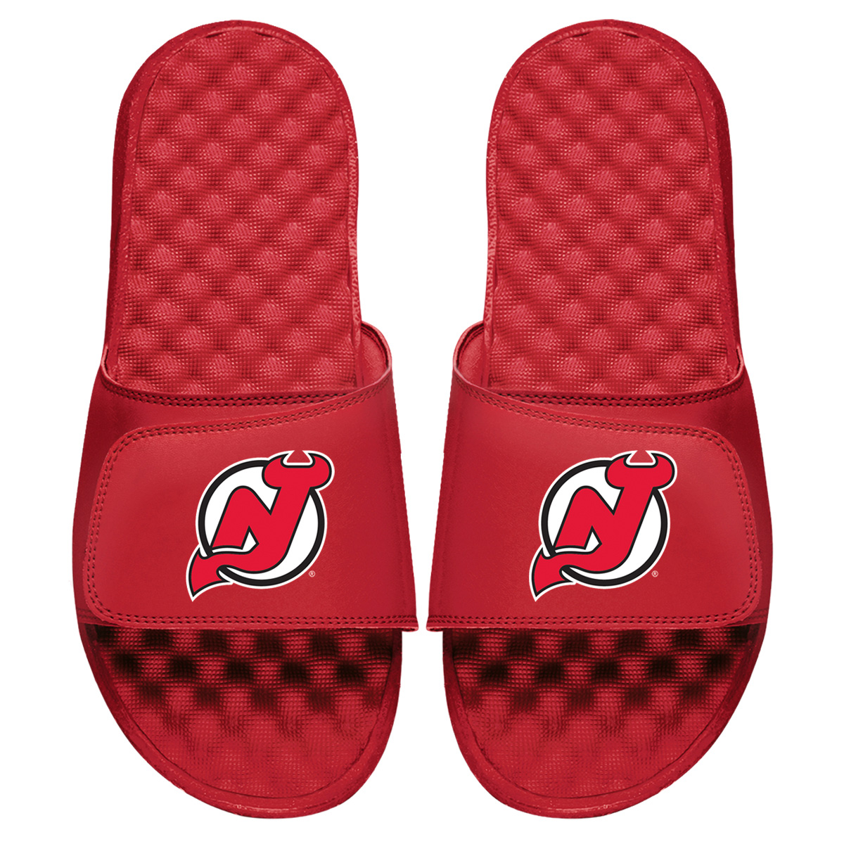Men's ISlide Red New Jersey Devils Primary Logo Slide Sandals