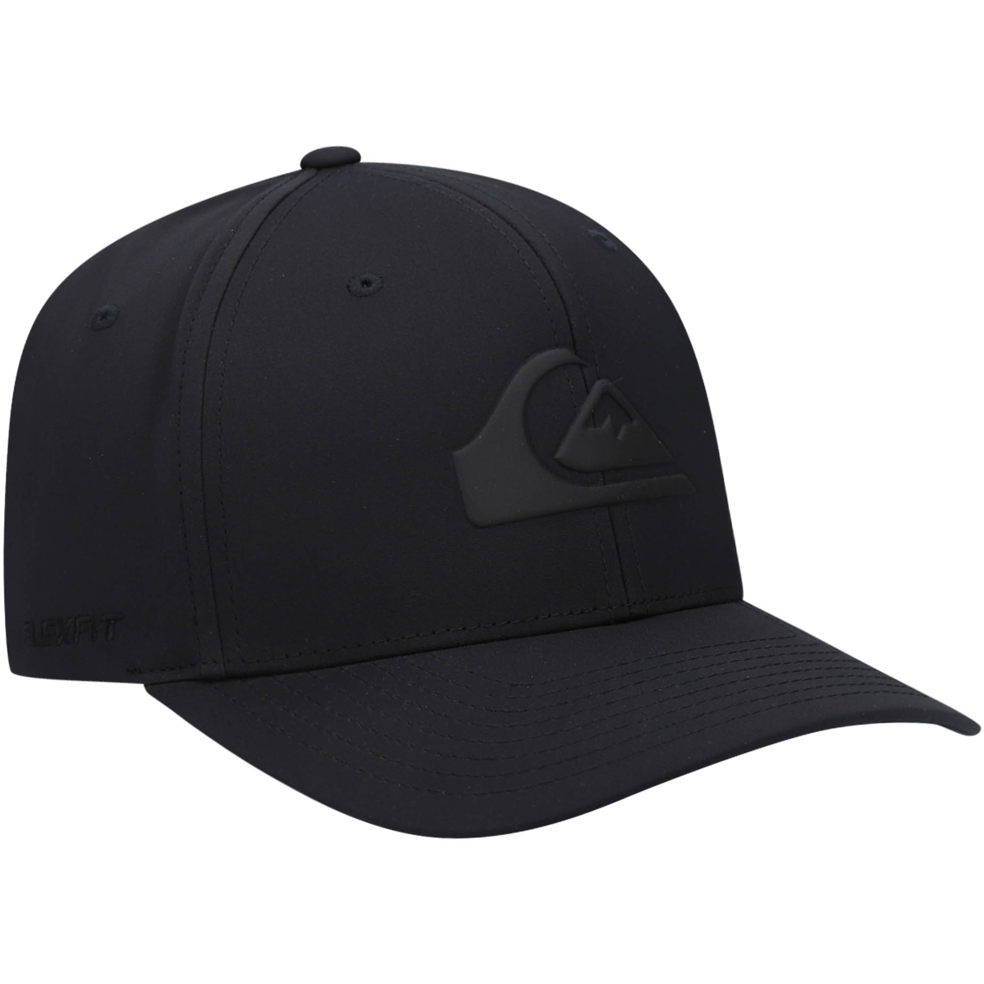 Men's Quiksilver Black Amped Up Flex Fit Hat - Image 4