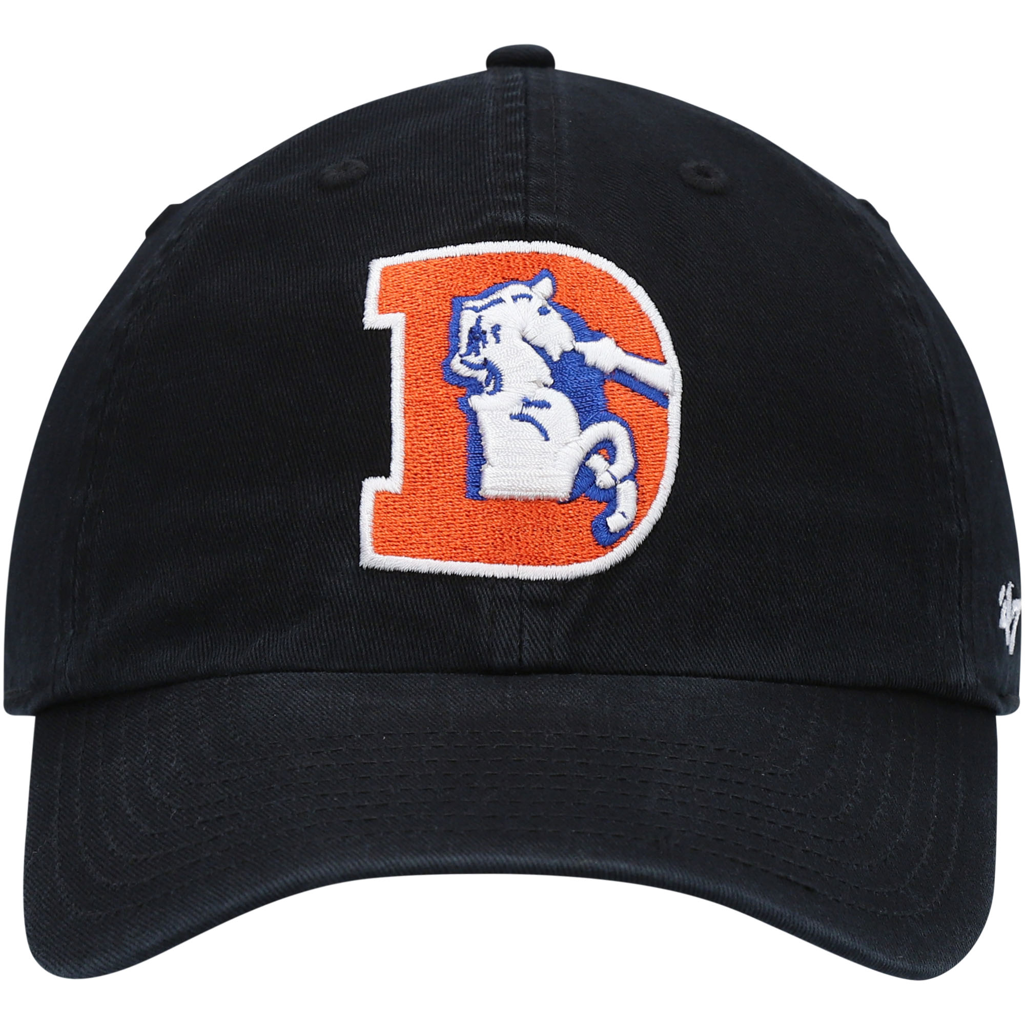 Men's '47 Black Denver Broncos Clean Up Legacy Adjustable Hat - Image 3