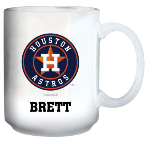 White Houston Astros 15oz. Personalized Mug