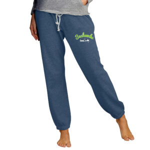 Women's Concepts Sport College Navy Seattle Seahawks Mainstream Knit Jogger Pants