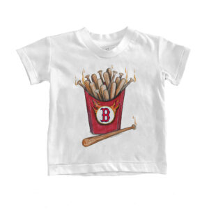 Infant Tiny Turnip White Boston Red Sox Hot Bats T-Shirt