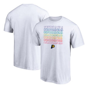 Men's White Indiana Pacers Team City Pride T-Shirt