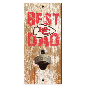 Kansas City Chiefs 5'' x 12'' Best Dad Bottle Opener