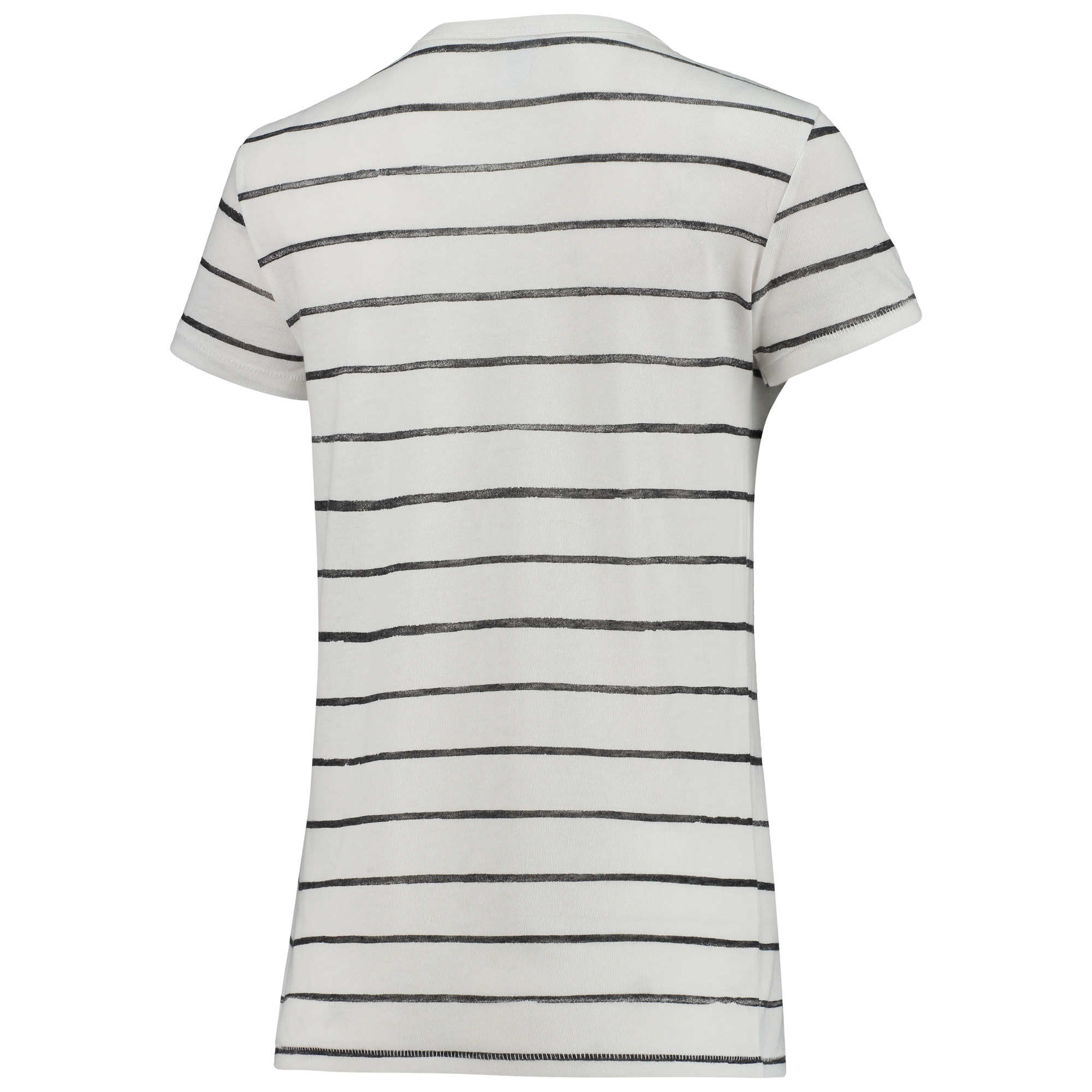 Women's Alternative Apparel White Clemson Tigers Ideal Stripe Tri-Blend T-Shirt - Image 4