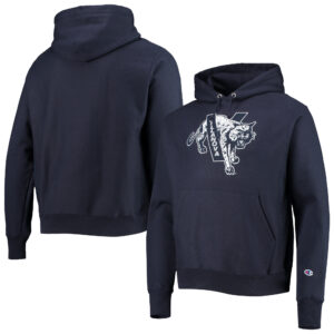 Men's Champion Navy Villanova Wildcats Vault Logo Reverse Weave Pullover Hoodie