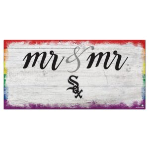 Chicago White Sox 6'' x 12'' Pride Mr & Mr Sign