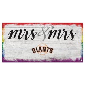 San Francisco Giants 6'' x 12'' Pride Mrs & Mrs Sign