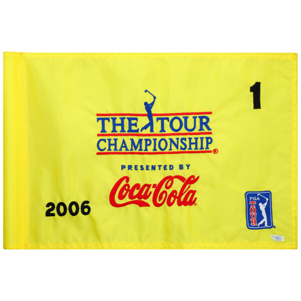 Event-Used #1 Yellow Pin Flag from The Tour Championship on November 2nd to 5th 2006
