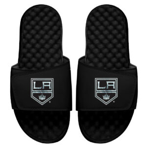 Youth ISlide Black Los Angeles Kings Ice Clipping Mask Slide Sandals