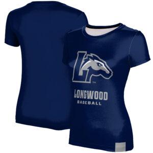Women's Blue Longwood Lancers Baseball T-Shirt