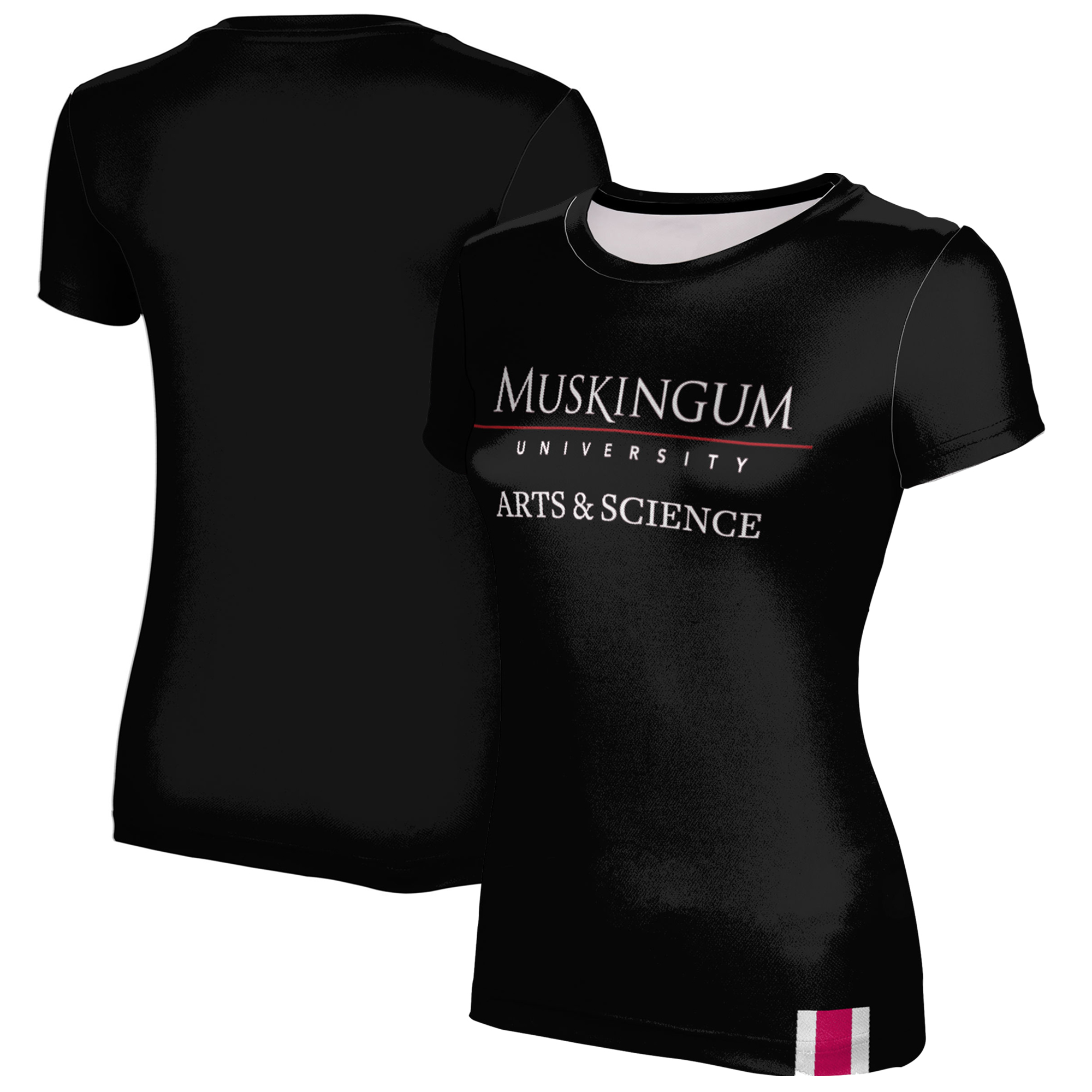 Women's Black Muskingum Muskies Arts & Science T-Shirt