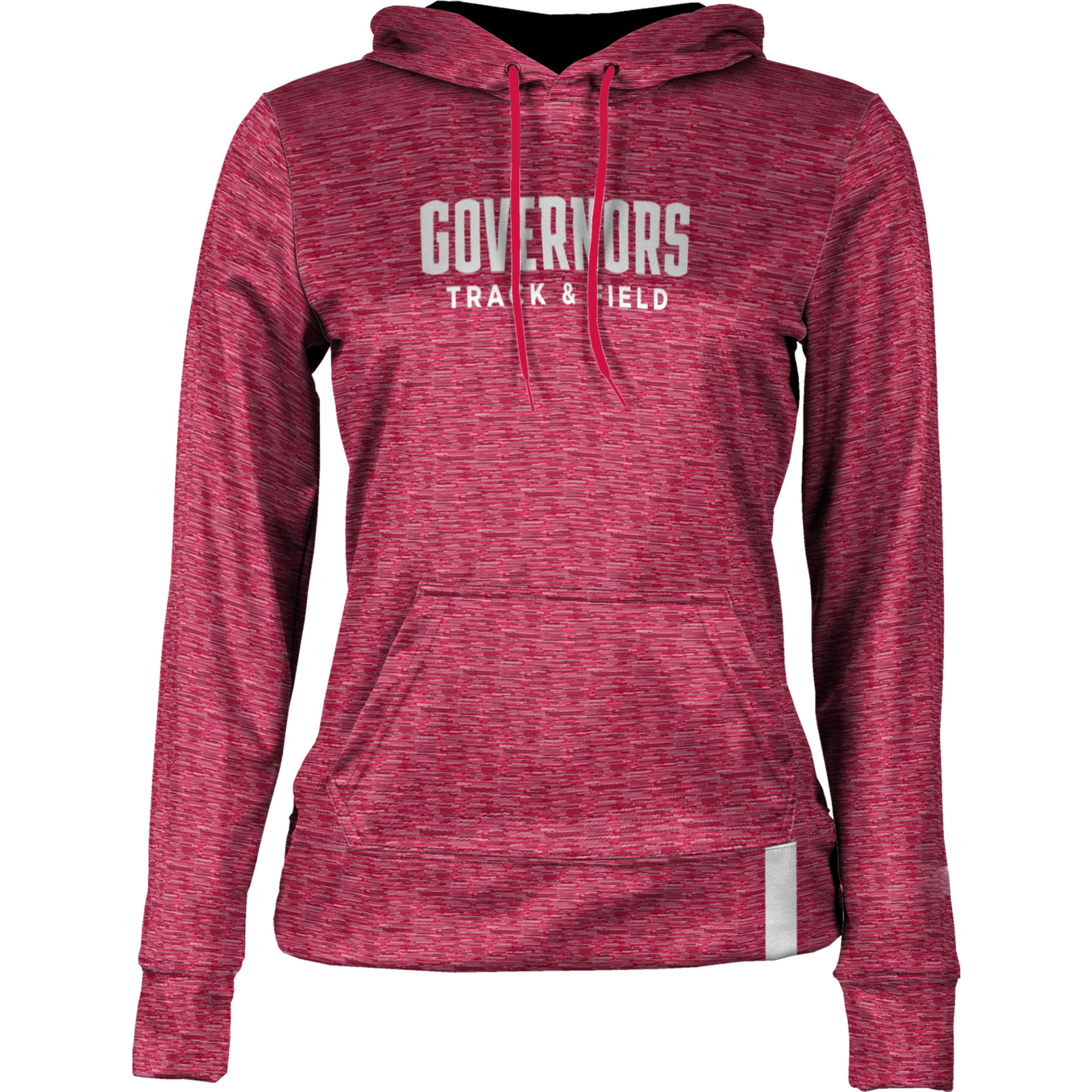 Women's Red Austin Peay State Governors Track & Field Pullover Hoodie - Image 3
