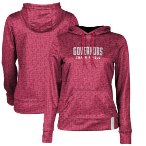 Women's Red Austin Peay State Governors Track & Field Pullover Hoodie