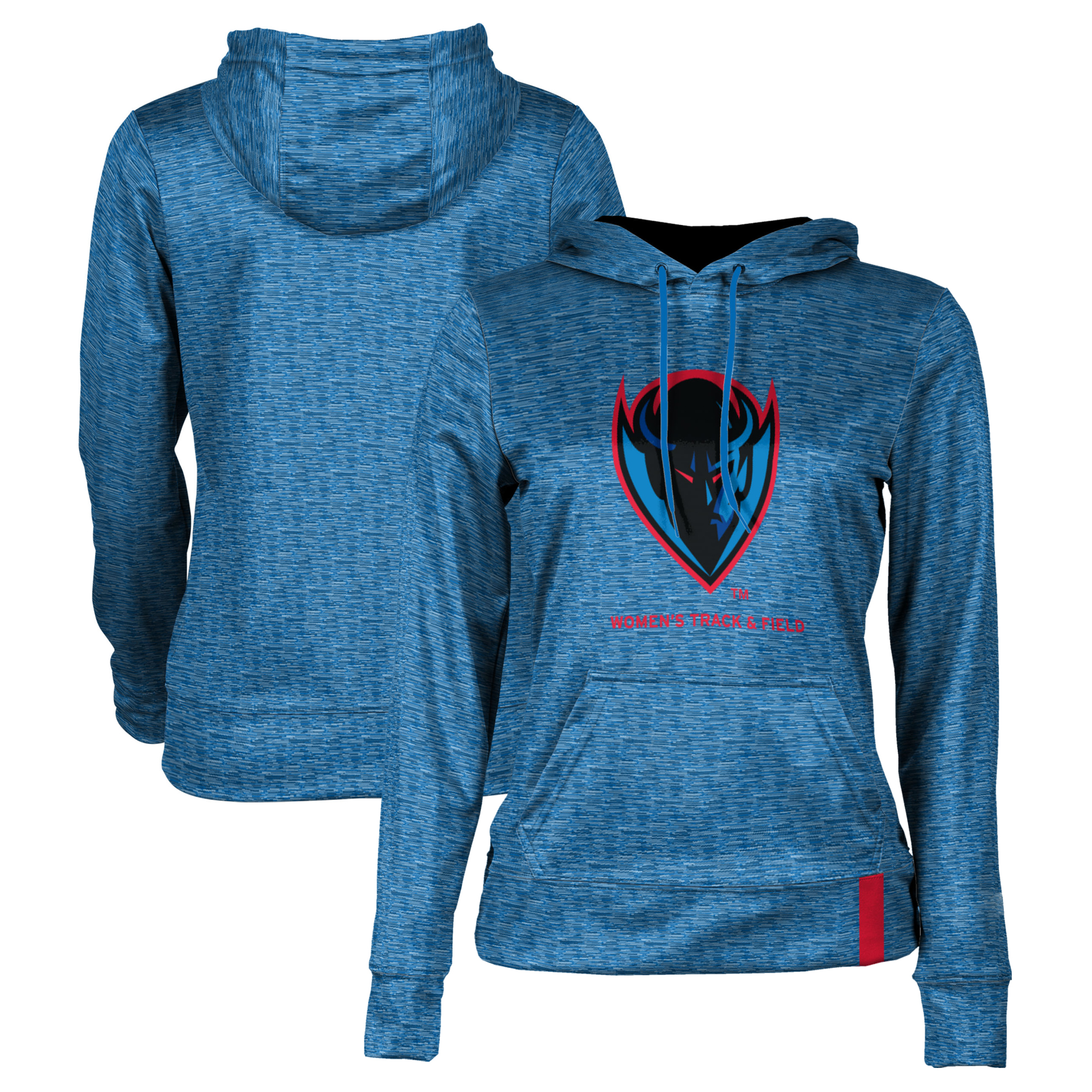 Women's Royal DePaul Blue Demons Women's Track & Field Pullover Hoodie
