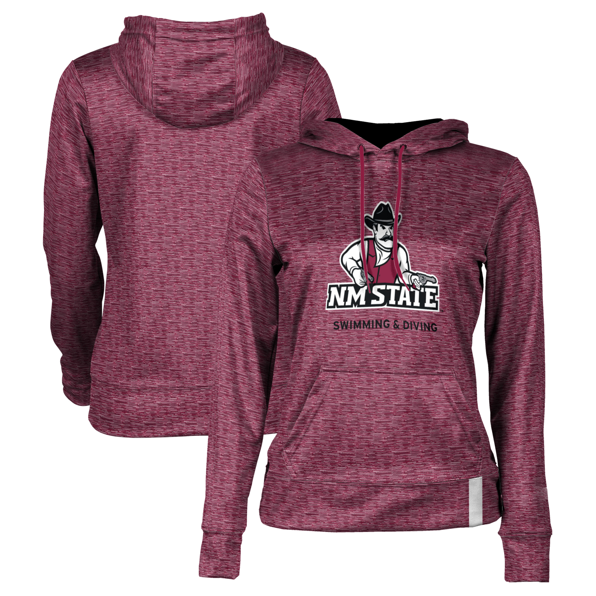 Women's Crimson New Mexico State Aggies Swimming & Diving Pullover Hoodie