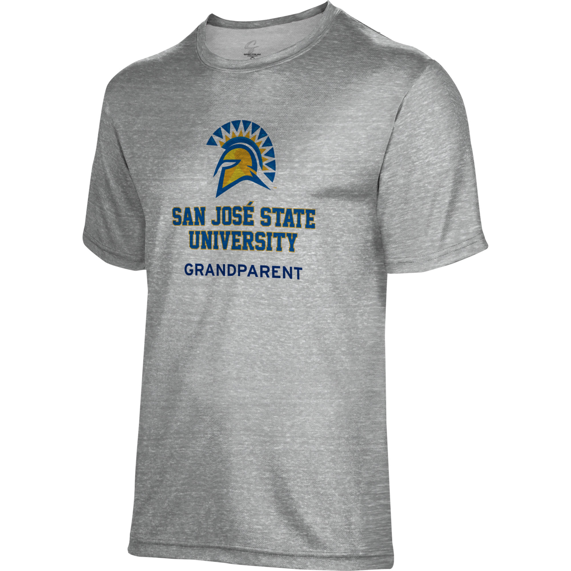 Men's Gray San Jose State Spartans Grandparent Name Drop T-Shirt - Image 6