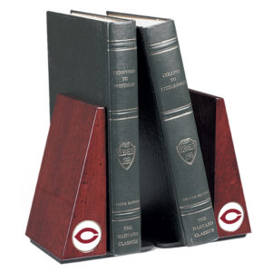 Brown UChicago Maroons Rosewood Bookends