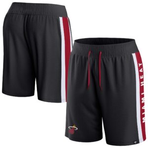 Men's Fanatics Black Miami Heat Referee Iconic Mesh Shorts