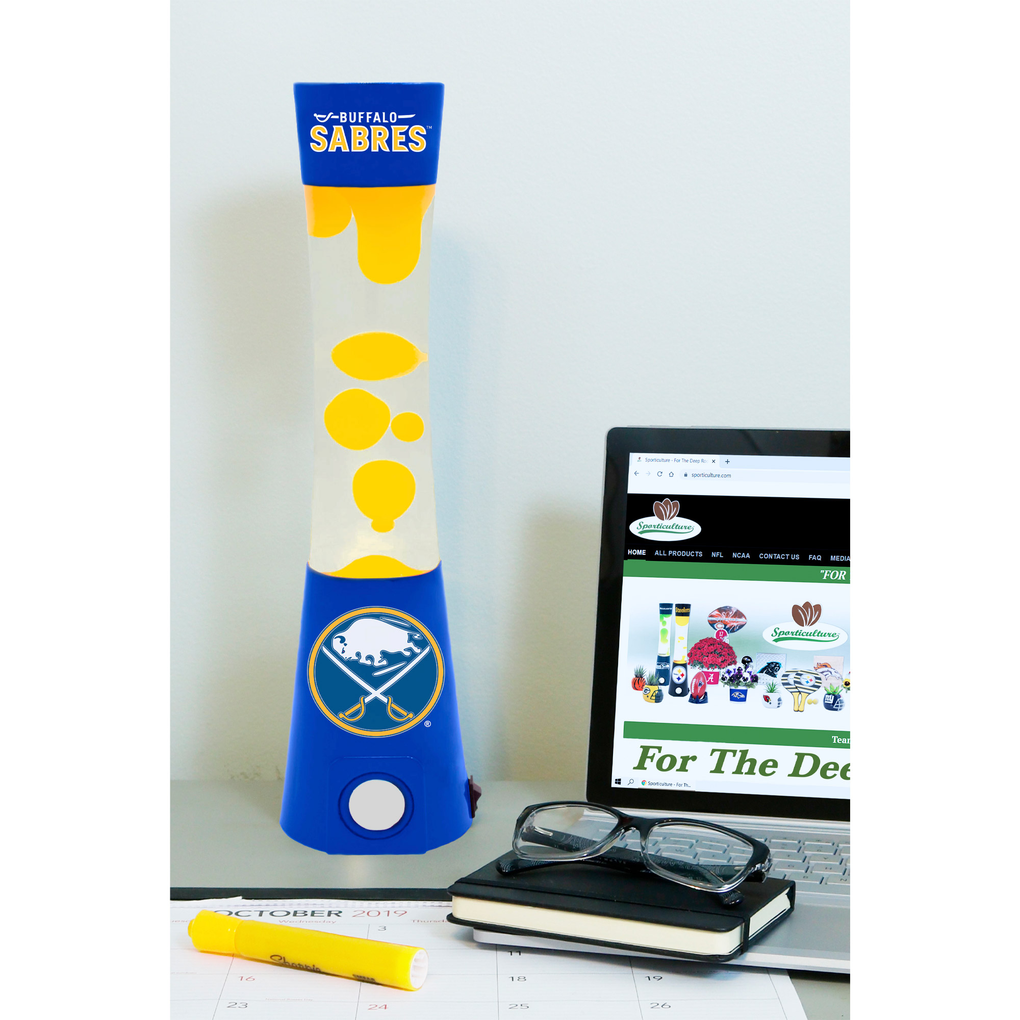 Buffalo Sabres Magma Lamp with Bluetooth Speaker - Image 5