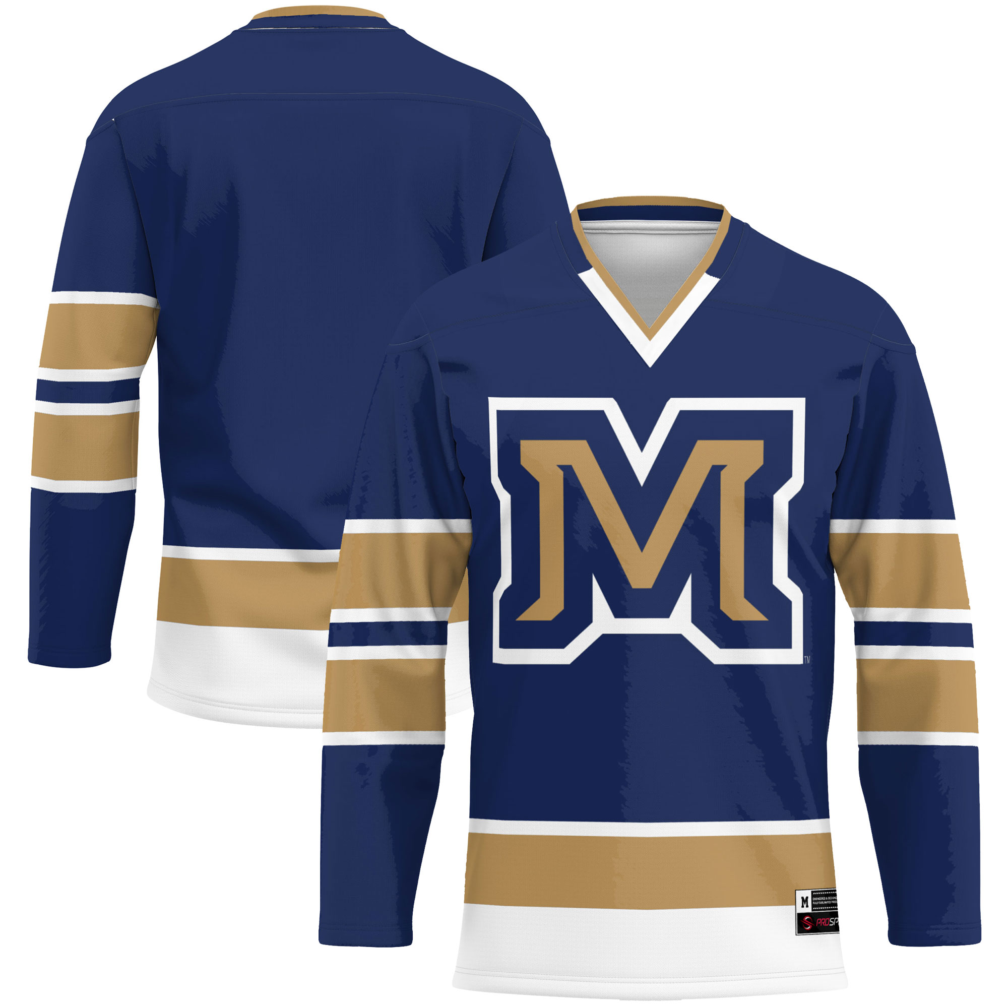 Men's GameDay Greats Blue Montana State Bobcats Hockey Jersey - Image 2
