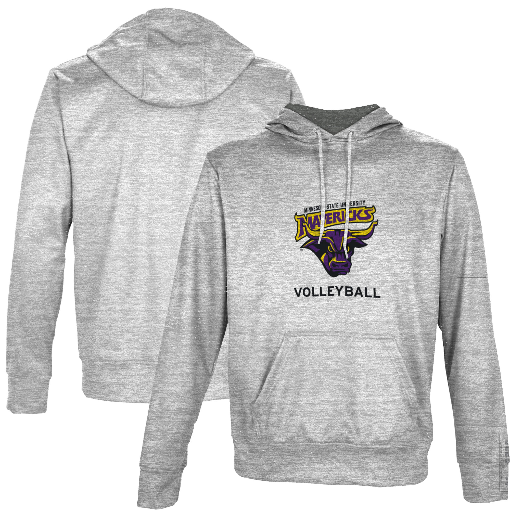Men's ProSphere Gray Minnesota State Mavericks Volleyball Name Drop Pullover Hoodie