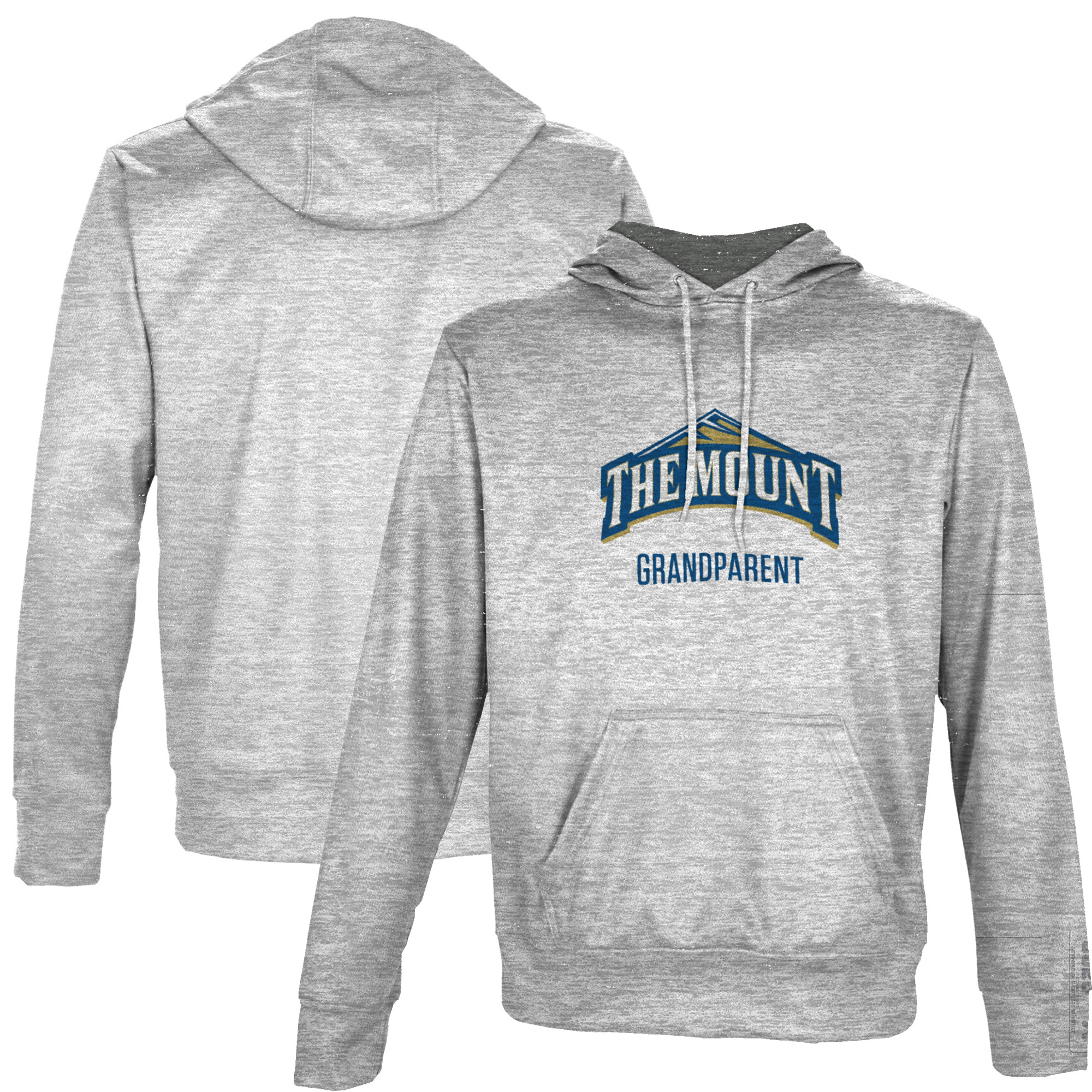 Men's ProSphere Gray Mount St. Mary's Mountaineers Grandparent Name Drop Pullover Hoodie