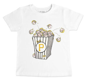 Infant Tiny Turnip White Pittsburgh Pirates Popcorn T-Shirt