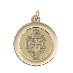 Gold Tulane Green Wave Logo Pendant