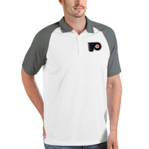 Men's Antigua White Philadelphia Flyers Nova Polo
