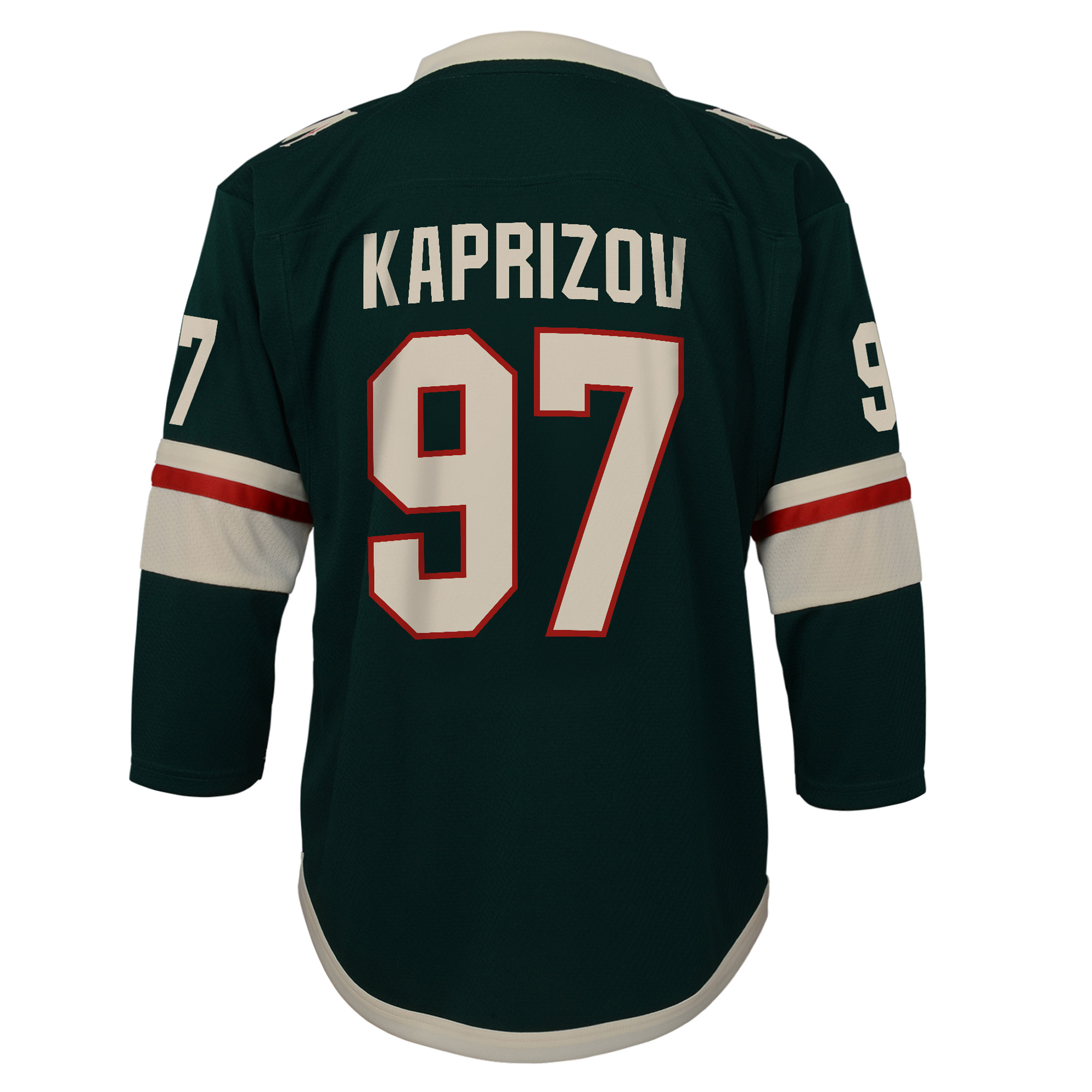 Youth Kirill Kaprizov Green Minnesota Wild Home Replica Player Jersey - Image 4