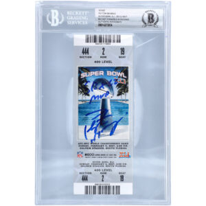 Peyton Manning Indianapolis Colts Autographed Super Bowl XLI Ticket with "SB XLI MVP" Inscription - Beckett/Fanatics Witnessed