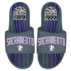ISlide Gray Sacramento Kings 2022/23 City Edition Gel Slide Sandals