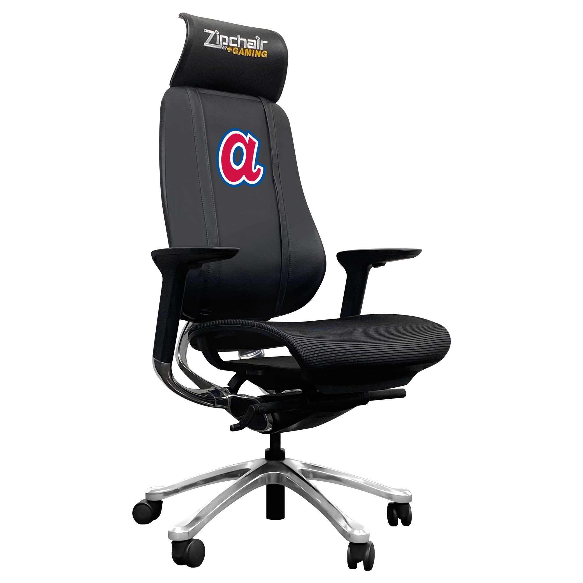 Black Atlanta Braves Team PhantomX Gaming Chair