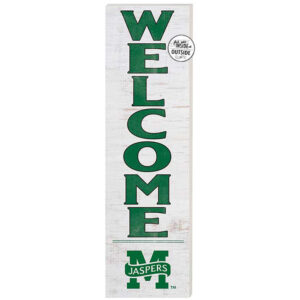 White Manhattan Jaspers 10'' x 35'' Indoor/Outdoor Welcome Sign